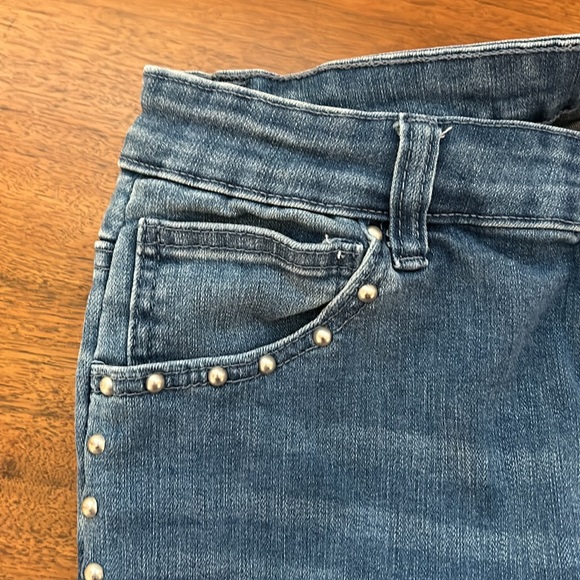 Reba Jeans with Netal Stud Detail at Pockets and Down Leg - Picture 7 of 8